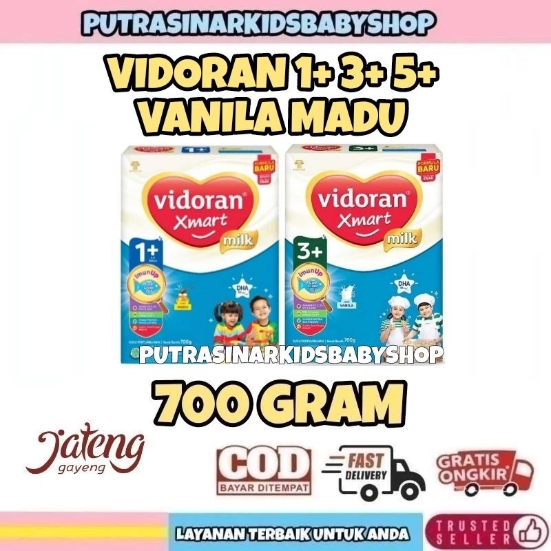 

VIDORAN XMART 1+ 3+ 5+ 700G VANILA MADU SUSU ANAK 700 GRAM VANNILA 1 3 5