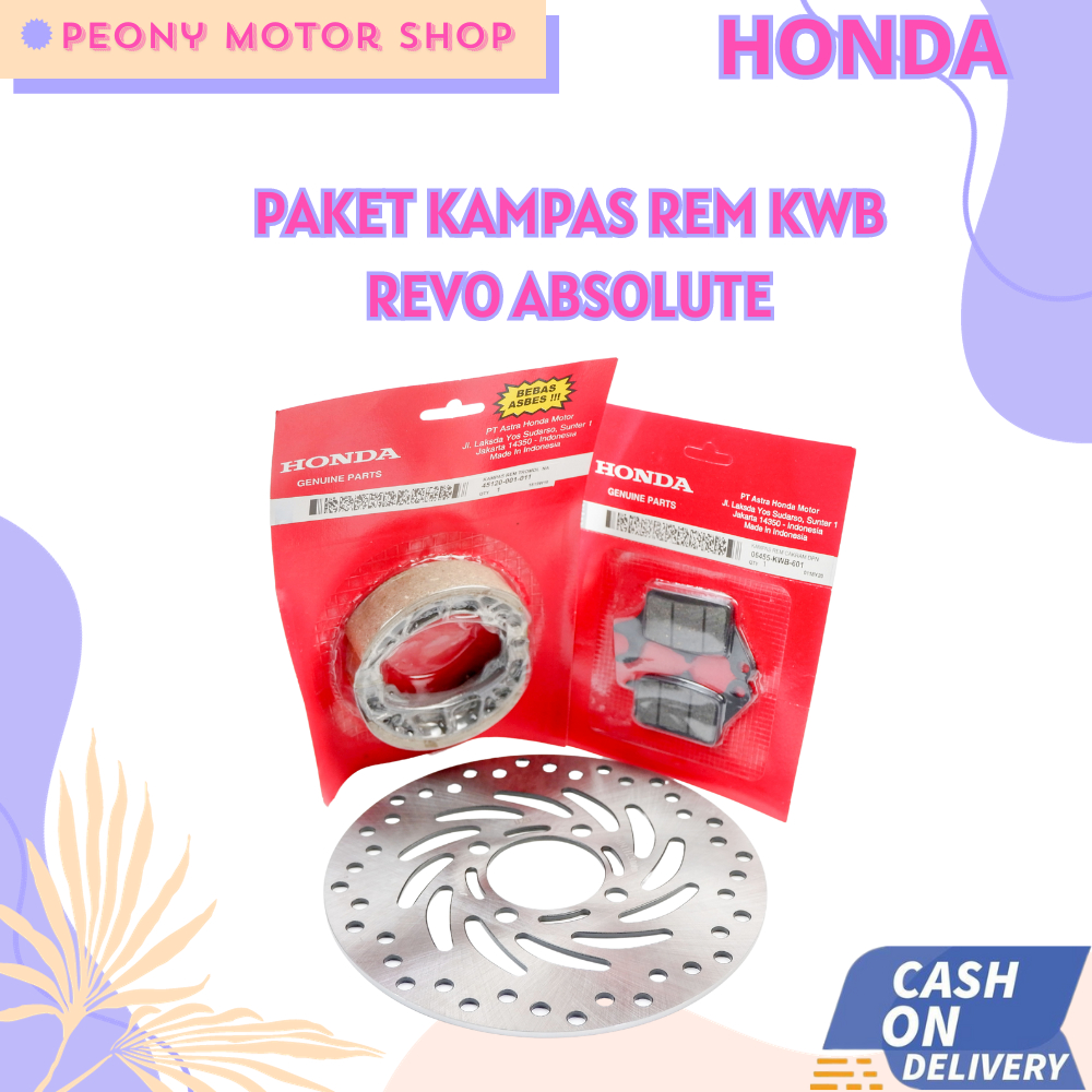 kampas rem - piringan cakram revo absolute - kampas rem revo absolute - kampas rem depan revo absolu