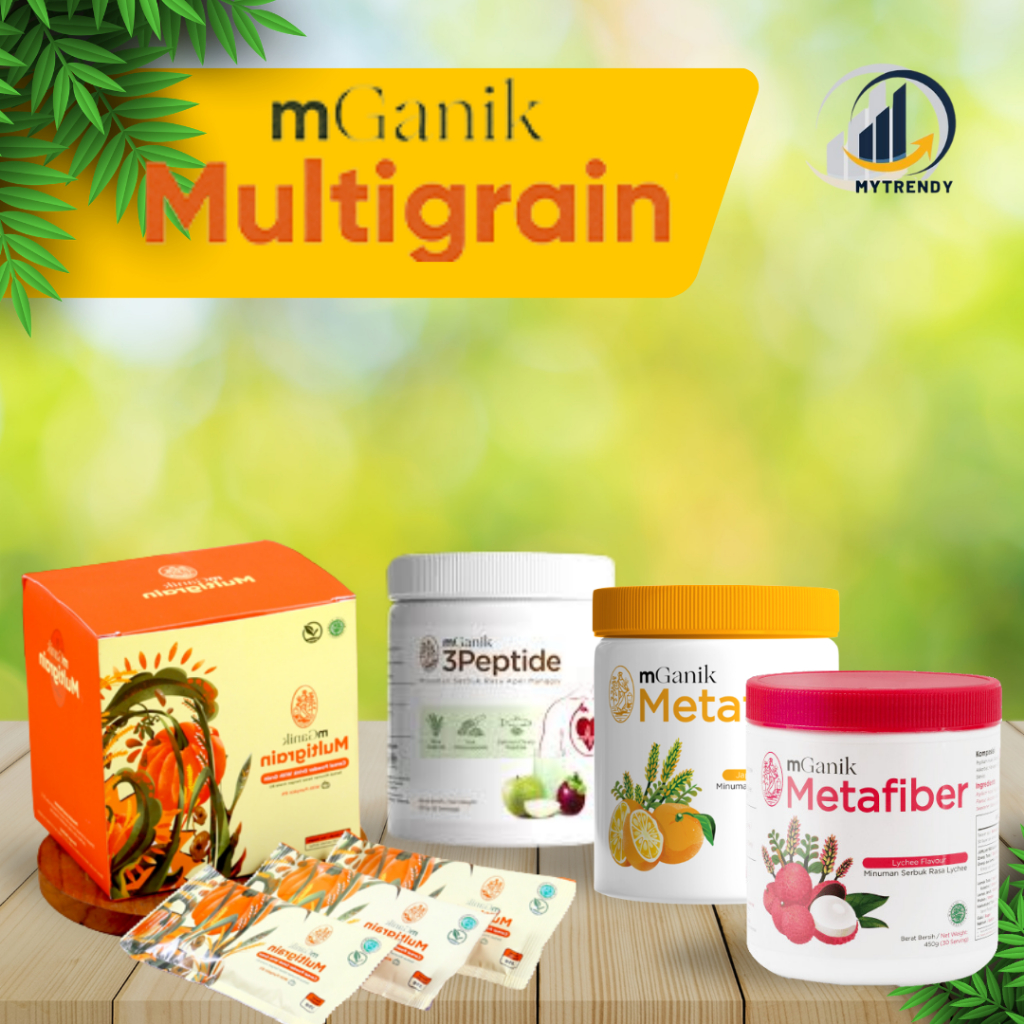 

Mganik Multigrain original 1 box isi 20 sachet MGANIK METAFIBER Drink 450gr Serat Bebas Gula