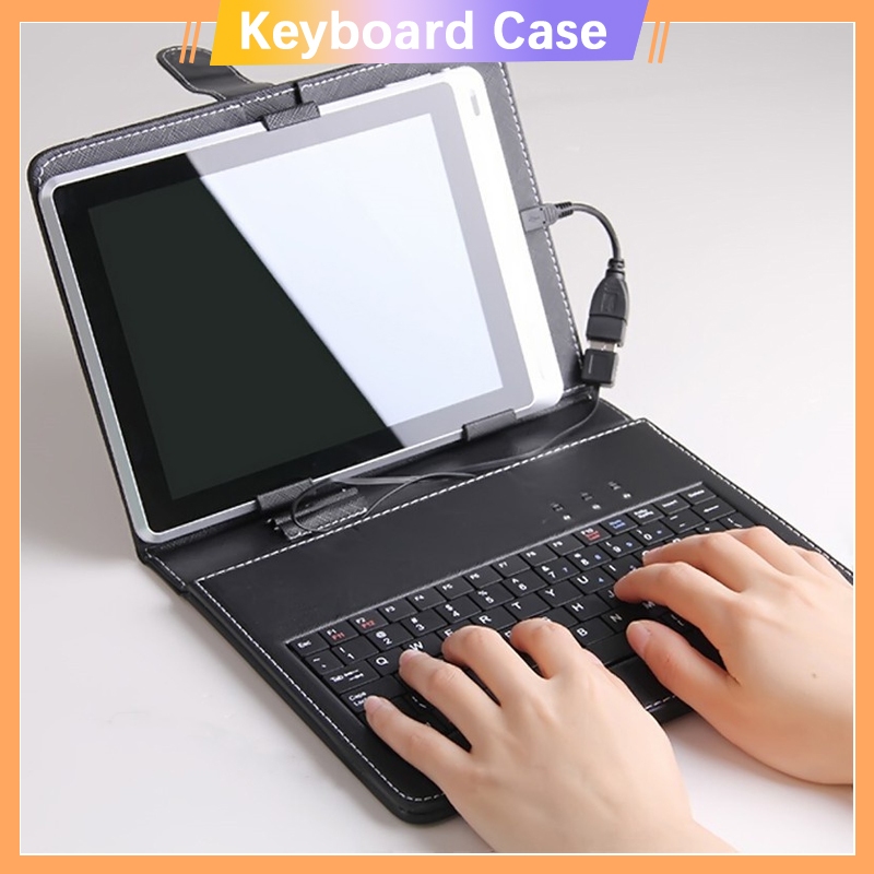 Tablet 8inch/10.1inch Universal Keyboard Case for Tablet PC Wire Micro Type-C USB Cable