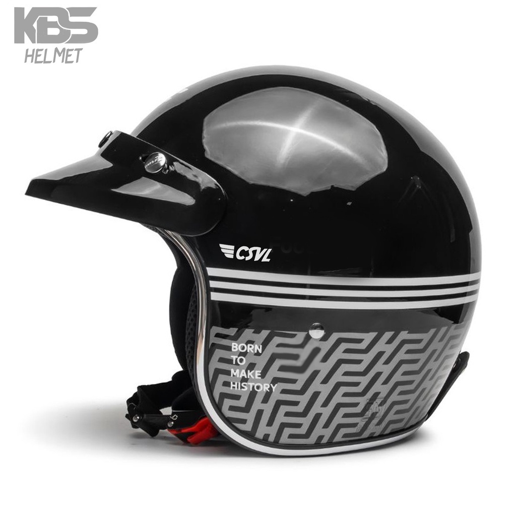 Helm KBS Retro CSVL 666 / Helm Bogo PREMIUM Untuk Pria Dan Wanita Dewasa SNI HELM KEKINIAN KECE ABIS