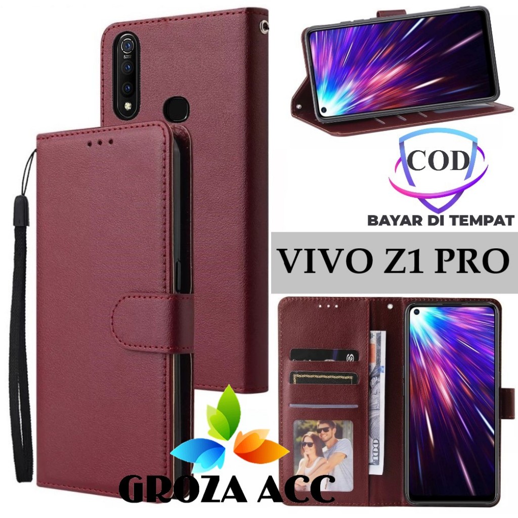 Flip Case VIVO Z1 PRO Case Wallet Kulit Casing Dompet Case Wallet Leather Flip Case VIVO Z1 PRO Casi