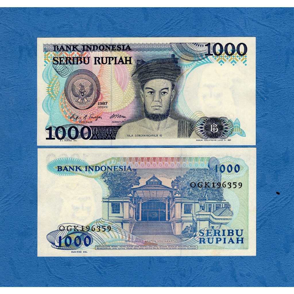 UANG KUNO | 1000 RUPIAH 1987 UNC GRESS