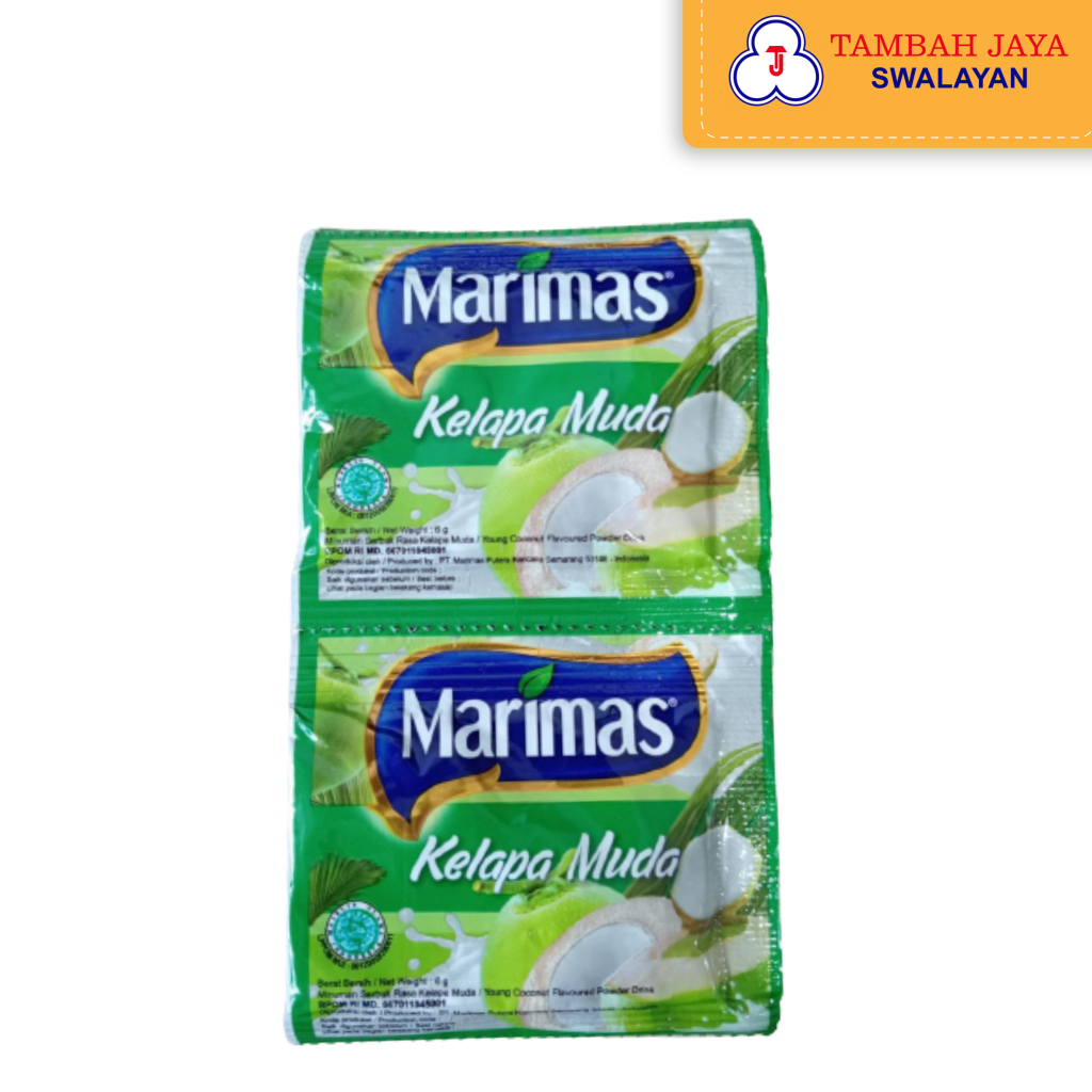 

Marimas Kelapa Muda 1 Renceng isi 10 sachet