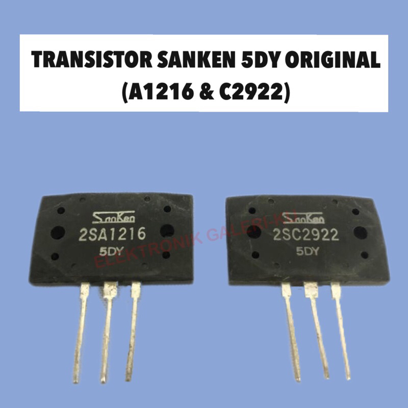 TRANSISTOR SANKEN 5DY ORIGINAL A1216 & C2922