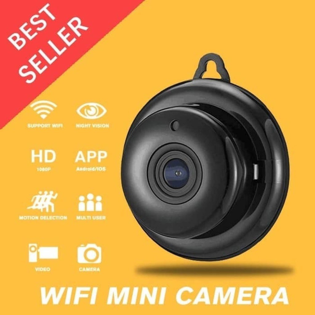 IP CAMERA WIFI MINI V380 - HD Wireless Ip Mini Camera Wifi Smart Net Cam Aplikasi V380 - Ip Camera W