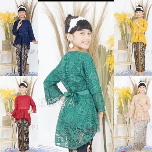 SETELAN KEBAYA ANAK PEREMPUAN / KEBAYA ANAK UMUR 4 - 12 TAHUN KEBAYA ANAK BRUKAT AURORA MODERN TK-SD