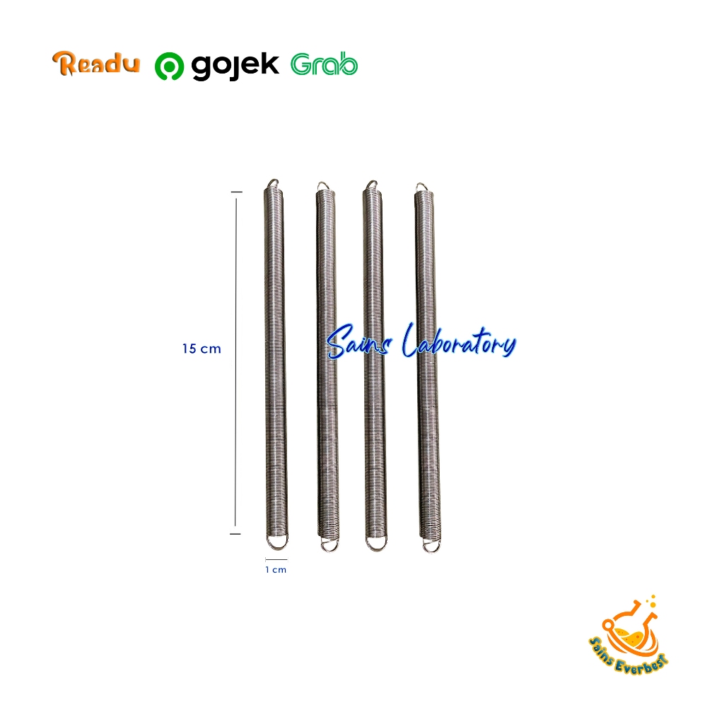 Per Pegas Diameter 1 cm Panjang 15 cm Pegas Spiral Praktikum Fisika Percobaan Hukum Hooke Baja