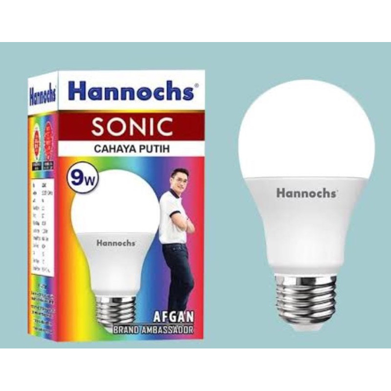 Lampu bohlam LED 9 watt hannochs