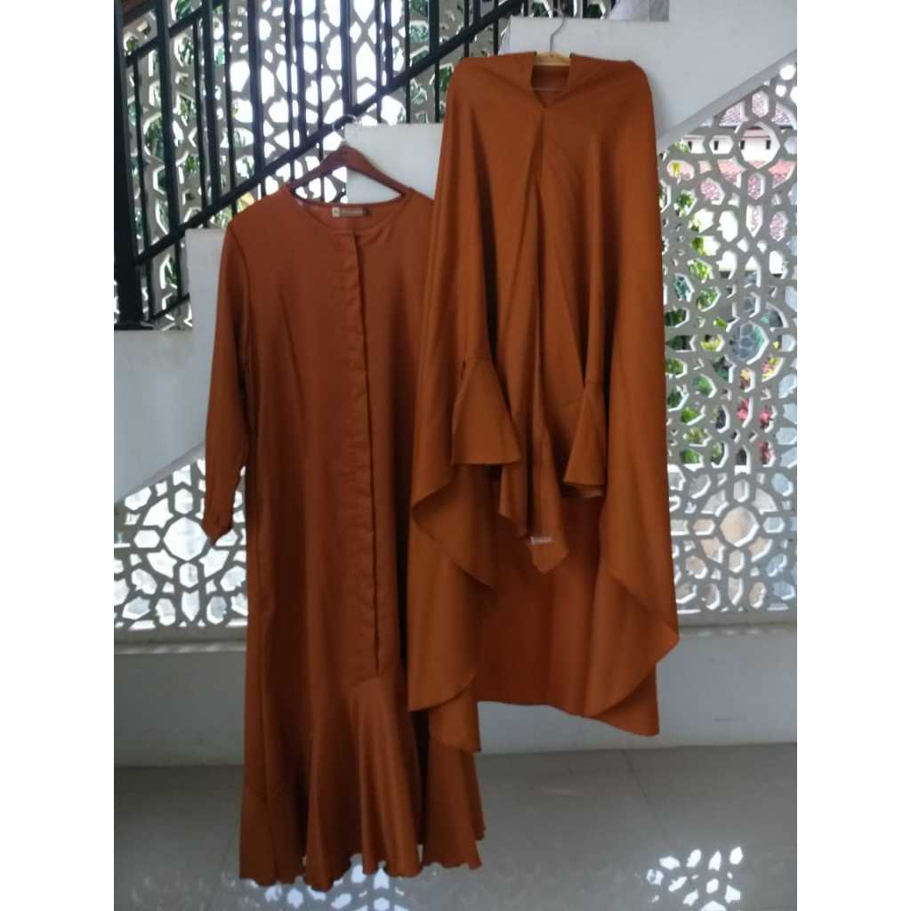 Gamis khimar set Alfi Huraiyah Preloved