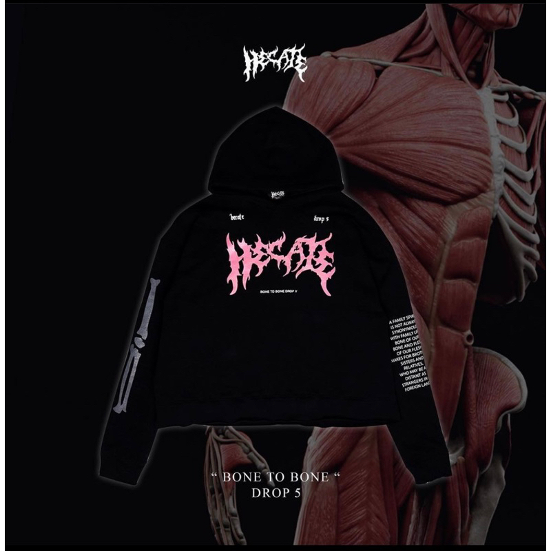 hoodie hecate drop 5 "BONE TO BONE"