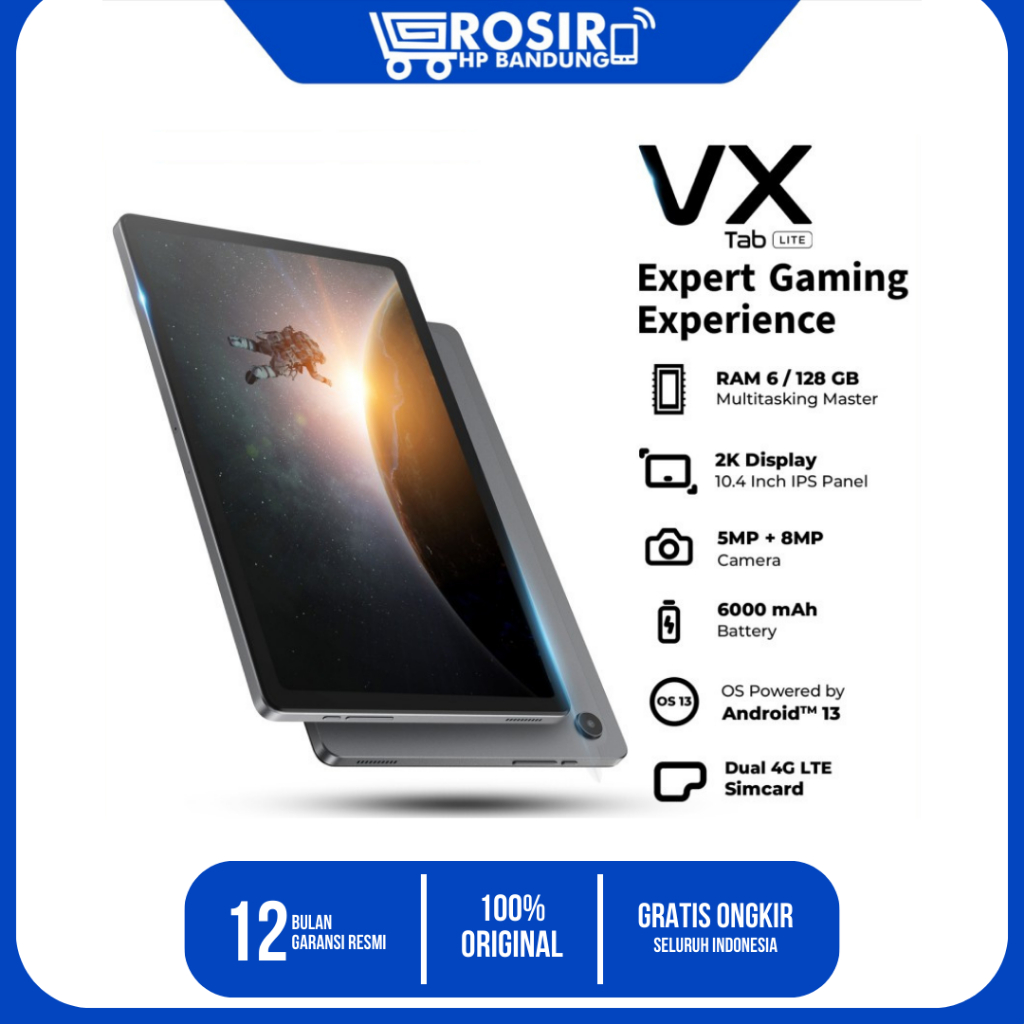 ADVAN VX LITE 6/128GB I Tablet Advan 10.4" 6 128 GB - Garansi Resmi