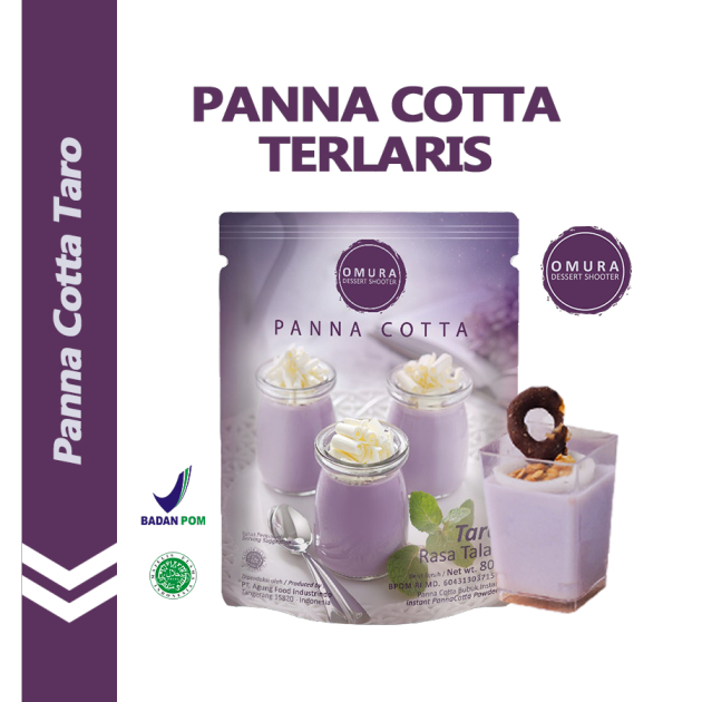 

[PANNA COTTA] Panna Cotta Pudding Sutra ala Italia Rasa Taro Susu Omura Dessert Shooter Instant Powder