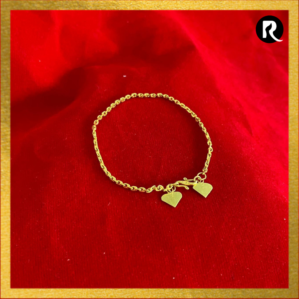 Gelang Emas 24 karat asli 99% Model Nori Medan