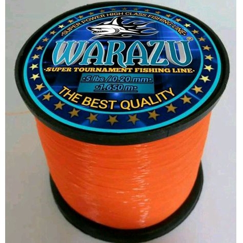 WARAZU FISHING line Warna Orange (WARAZU FISHING LINE WARNA bisa COD (SENAR PANCING ANTI KRITING,ELA