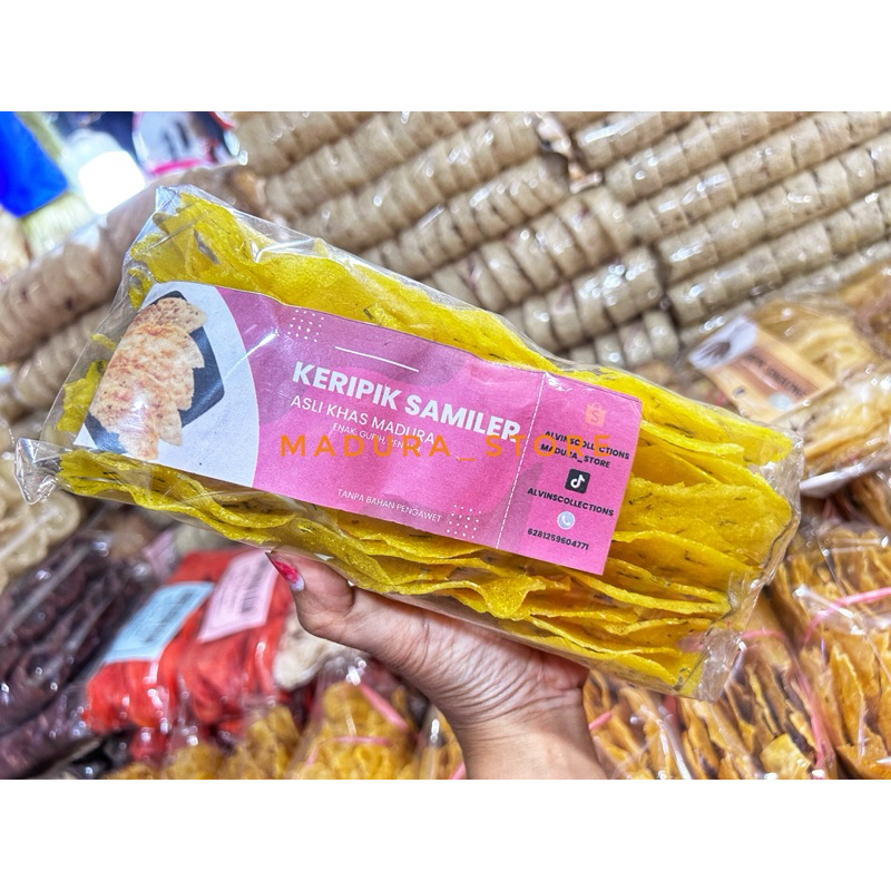 

KRIPIK SAMILER MADURA / KRUPUK SAMILER MADURA / KRUPUK OPAK MADURA / SAMILER MADURA ( MENTAH )