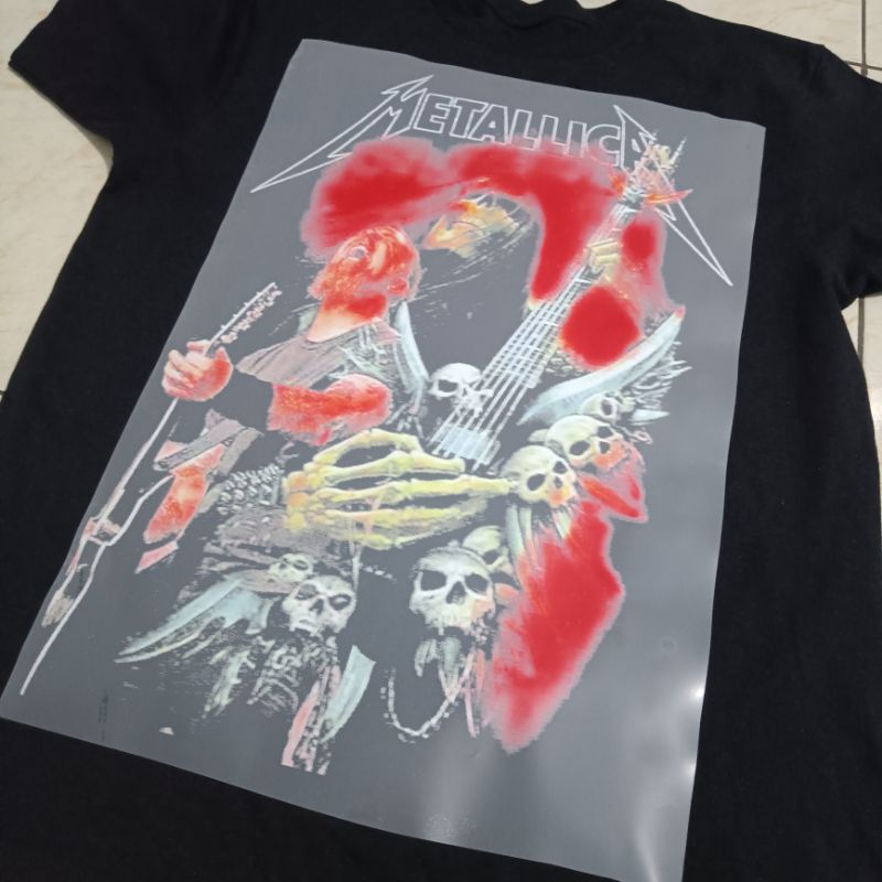 SABLON DTF BAND METALLICA SABLON RASTER DTF