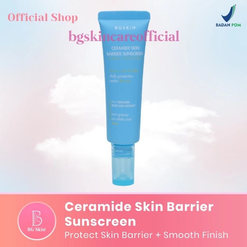 BG SKIN CERAMIDE SKIN BARRIER SUNSCREEN | KRIM SIANG BEAUTY GLOW | DAY CREAM ORI BG SKIN CARE