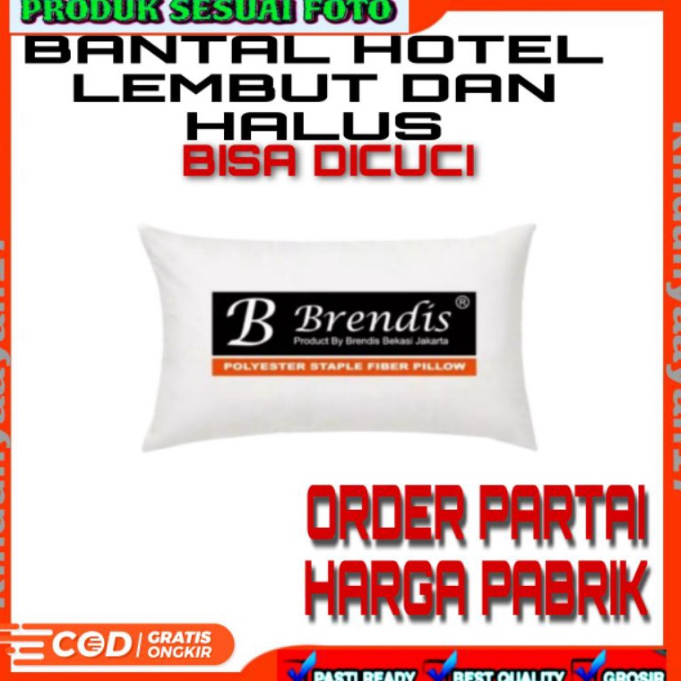 VIRAL ✅ [100%ORIGINAL]BANTAL/GULING HOTEL BRENDIS EMPUK LEMBUT ISI(1 pcs) Bantal hotel
