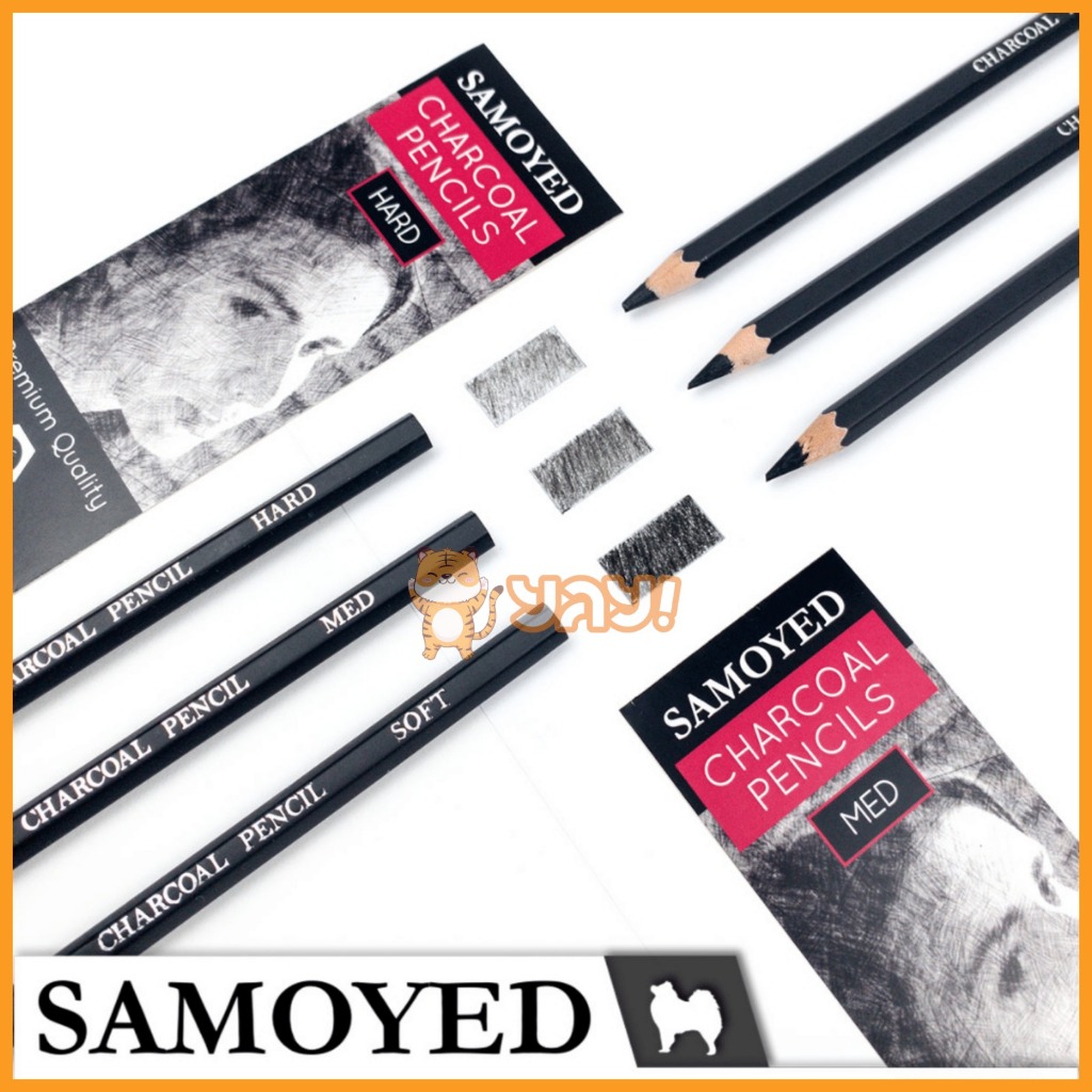 

YAY!Pensil Sketsa Arang / Charcoal Sketch / Shading Pencil Samoyed PCC-FV (Soft / Med / Hard)