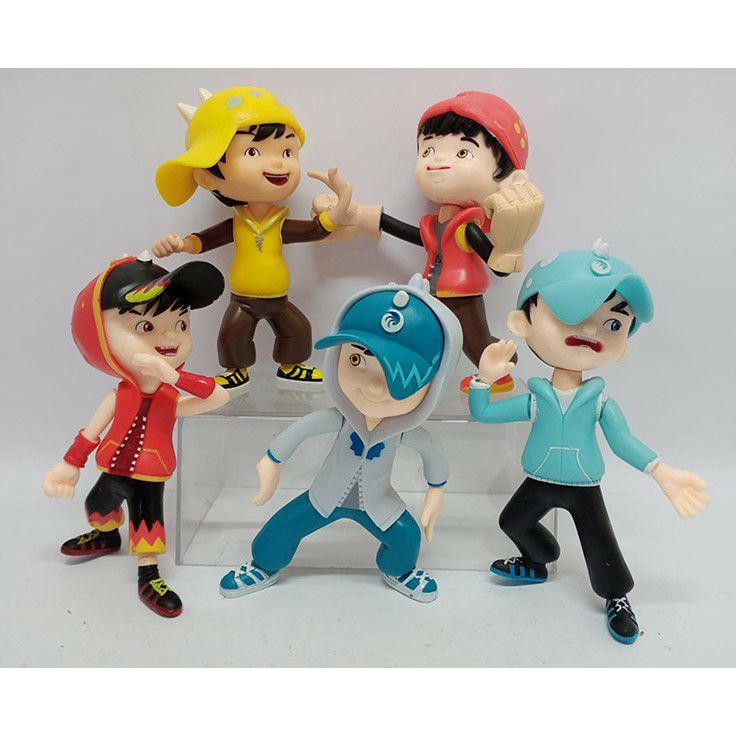 ★★★ ZSV Mainan action figure pajangan boboiboy boboi boy halilintar air angin galaxy petir yaya fang