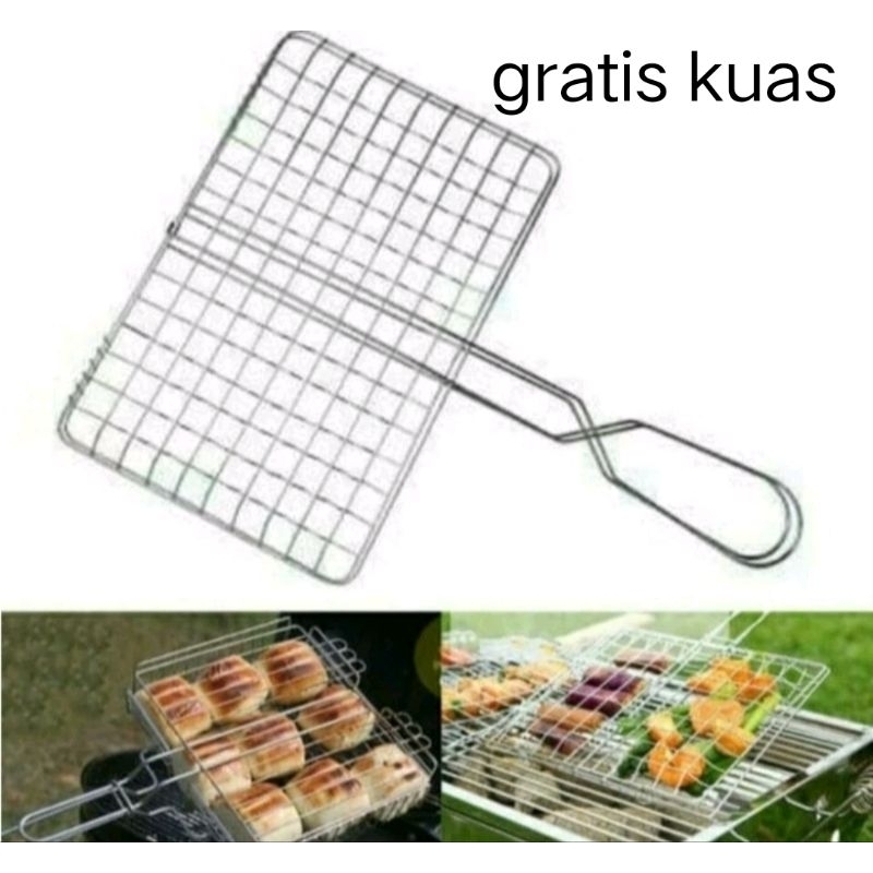 alat pemanggang ikan  jepit/panggangan  kawat ukuran besar