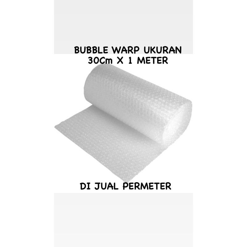 

BUBBLE WARP UKURAN 30cm x 1 Meter PUTIH TEBAL