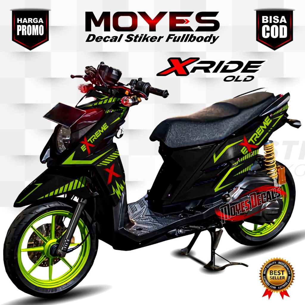 (COD) Stiker Decal yamaha X ride Old Fullbody Dekal Stiker Raccing Motor X ride Old/Lama Fullbody