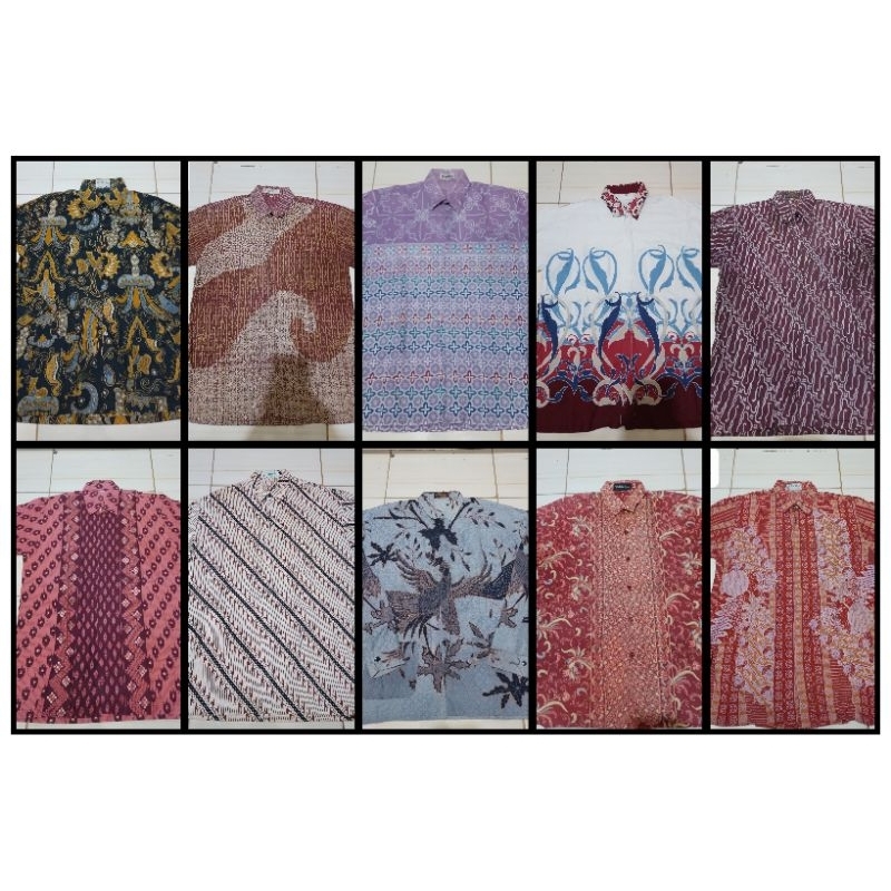 Baju Batik Pria Second | Bekas | Baju Lebaran