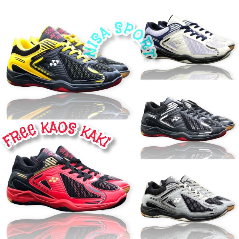 Sepatu Badminton Pria Sol Karet Mentah Berdecit Sepatu Bulutangkis