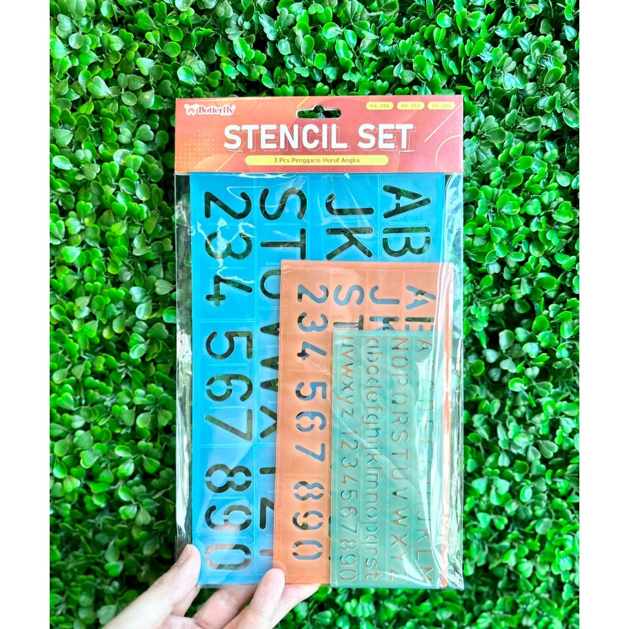 

Readystock Stencil Set / Set Penggaris Cetakan Huruf Angka Butterfly