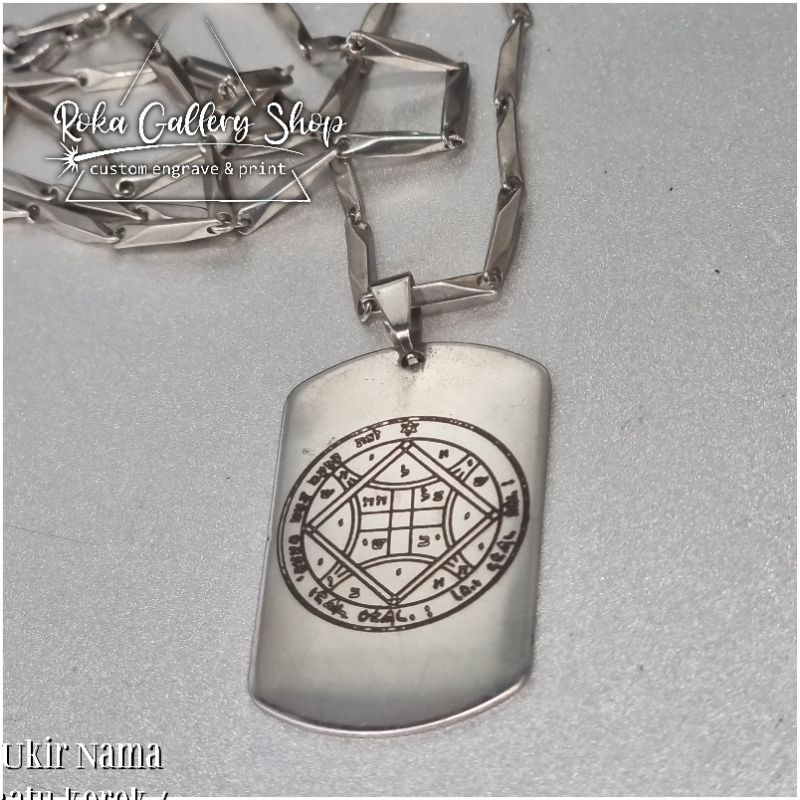 kalung liontin solomon venus ring of king solomon pentacle talisman venus bisa custom request gabar 