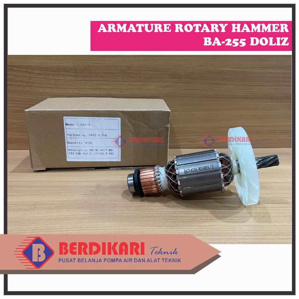 ARMATURE BA255 DOLIZ / ANGKER ROTOR DOLIZ BA 255 MESIN BOBOK BETON