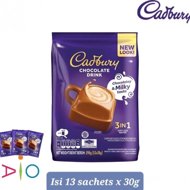 

Cadbury Hot Chocolate Drink 3in1 Malaysia ( 13 Sachet )