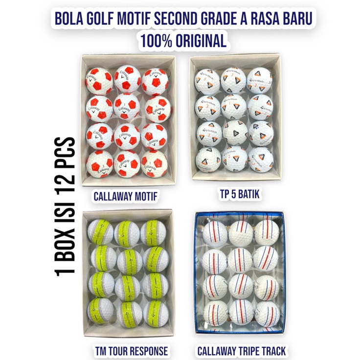 *Ready Stock* Bola Golf Second Grade A Bola Golf Bekas Original - Bola Golf Second Isi 9