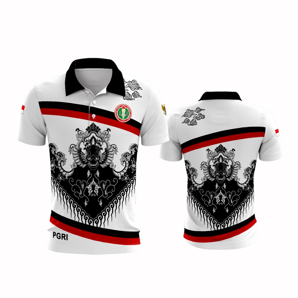 Baju PGRI Pria / Baju Guru Kaos Polo PGRI / baju Kaos olahraga guru Pgri /baju pramuka / kaos jersey