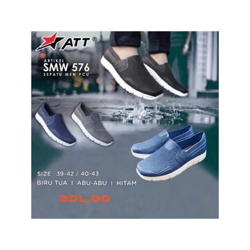Sepatu karet Pria dewasa ATT ABX-576 sporty polos keren