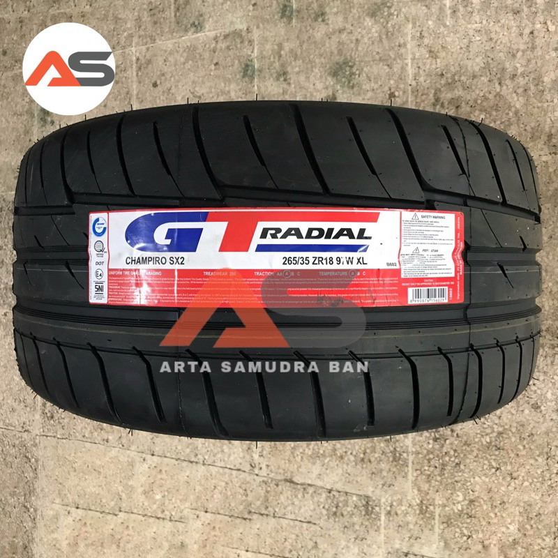 Ban GT Radial Gajah Tunggal Champiro SX2 265 / 35 R 18 R18
