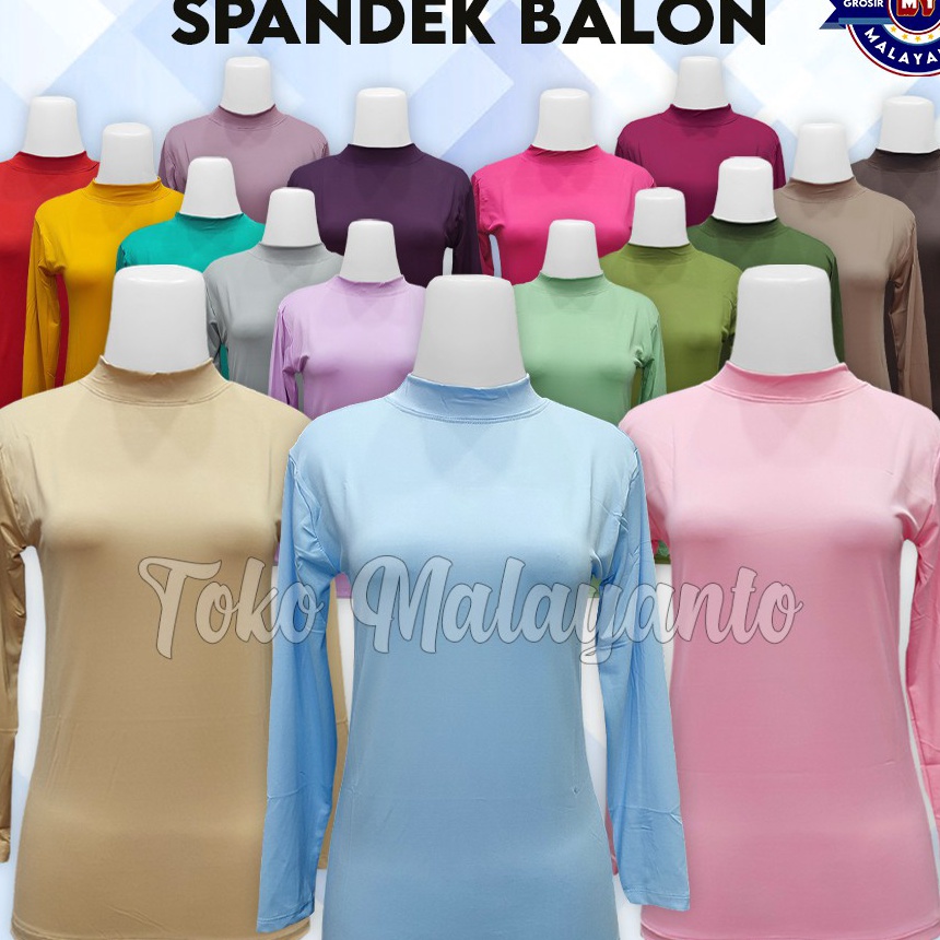 Harga Heboh Baju Manset Kebaya Lengan Panjang Wanita Polos Bahan Spandek Balon Dalaman Perempuan Hit