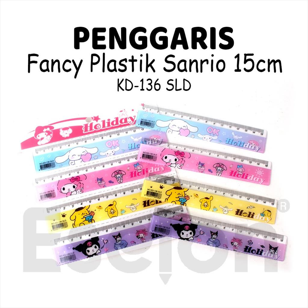 

Penggaris Fancy SAN KD-136 SLD Plastik 15cm Ruler