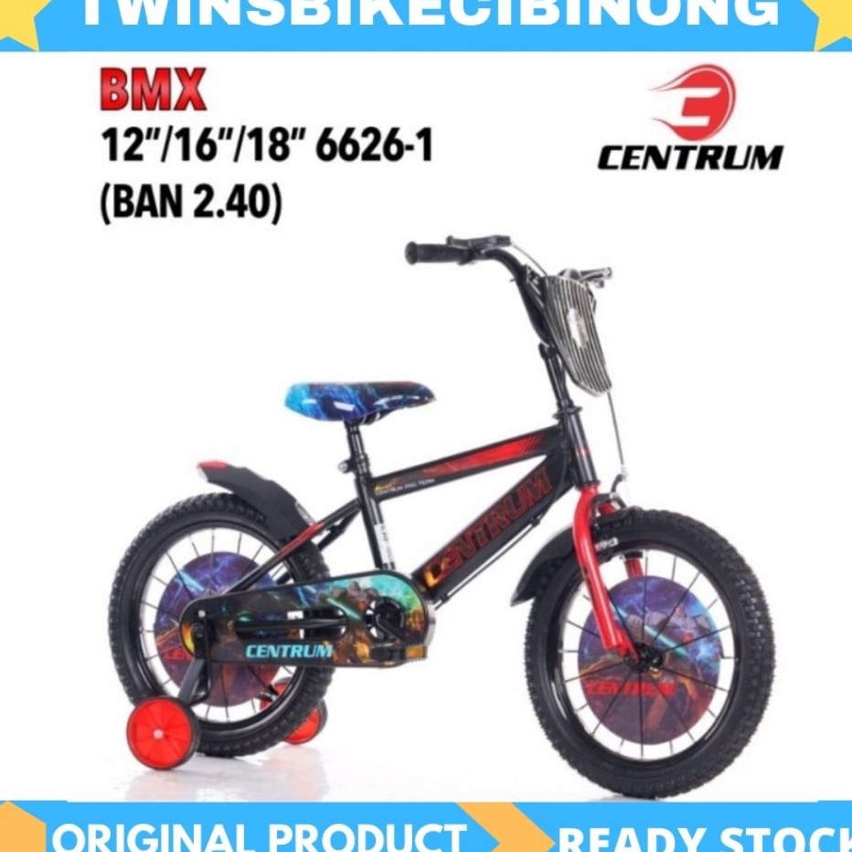 ✶Ready Stock,,✶ Sepeda Anak 16inc  18inc BMX CENTRUM 6626 Terbaru