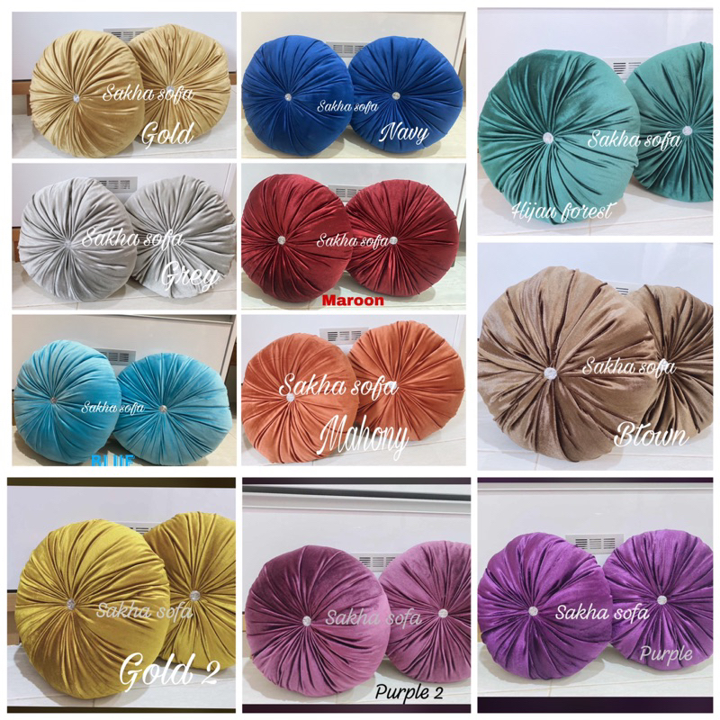 READY Bantal sofa bulat / Bantal kursi /Bantal labu