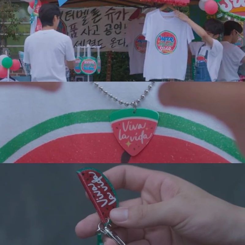 Twinkling Watermelon merch kalung pick gitar keychain handfan [Free gift]