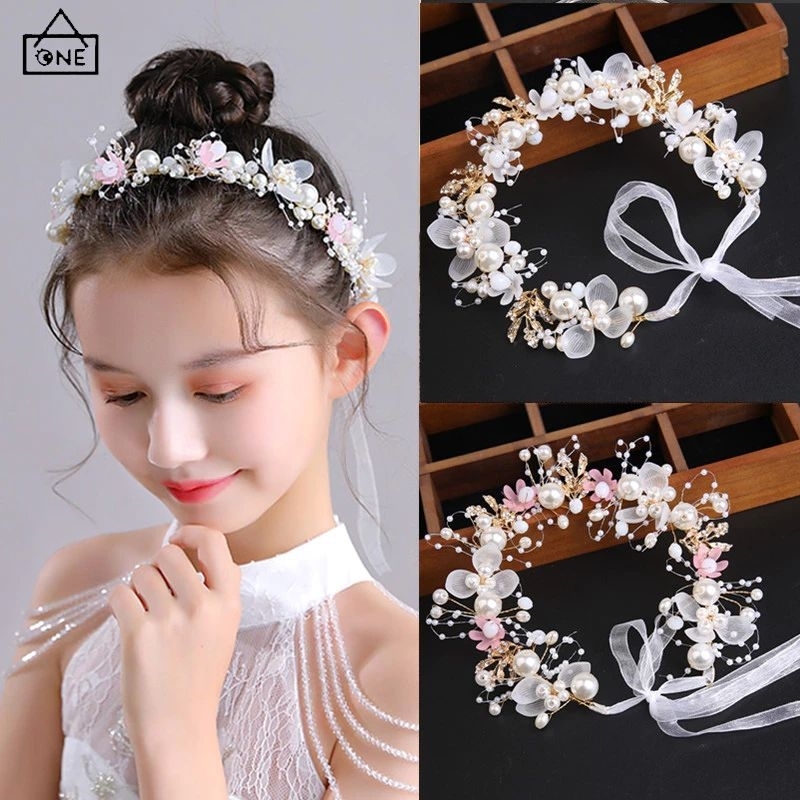 HEADPIECE FLOWER CROWN / HEADPIECE BUNGA MUTIARA