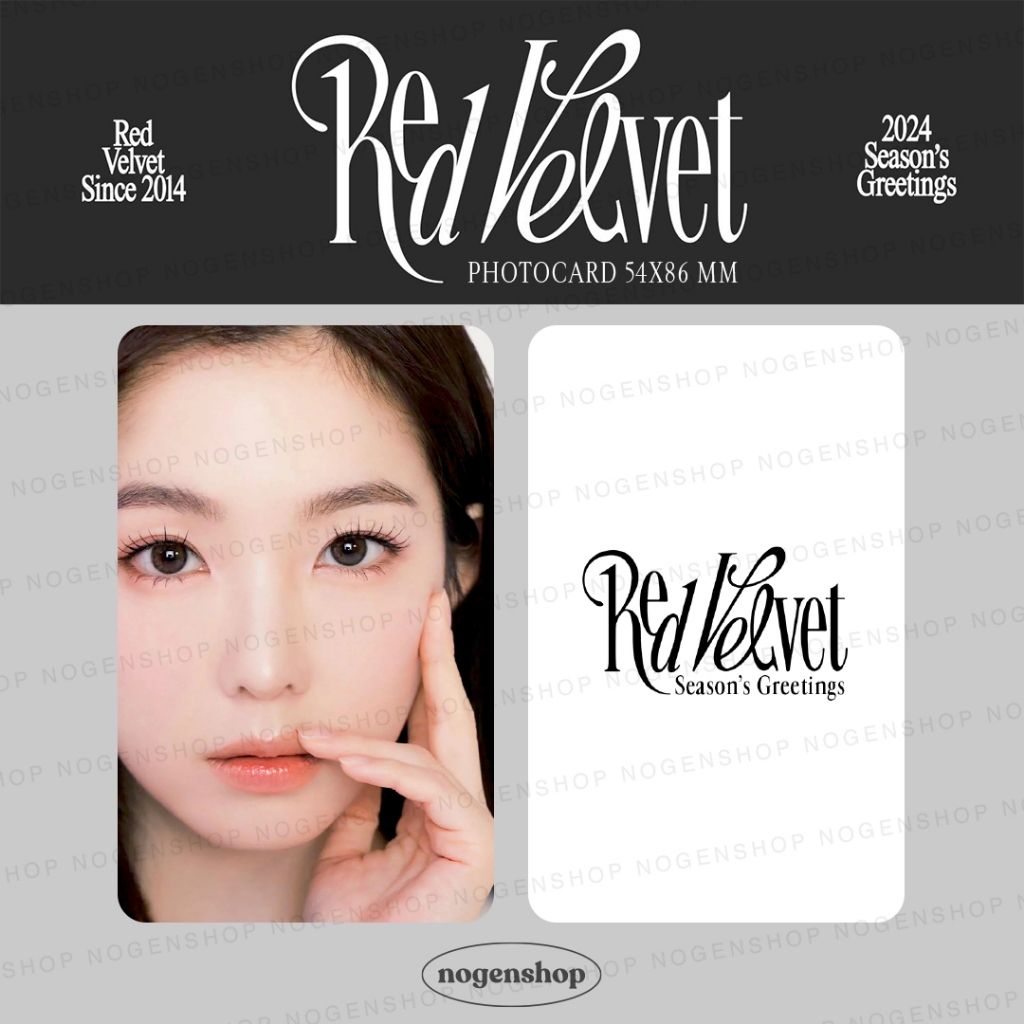 [UNOFFICIAL/FANMADE] PHOTOCARD PC RED VELVET RV SEASON'S GREETINGS 2024