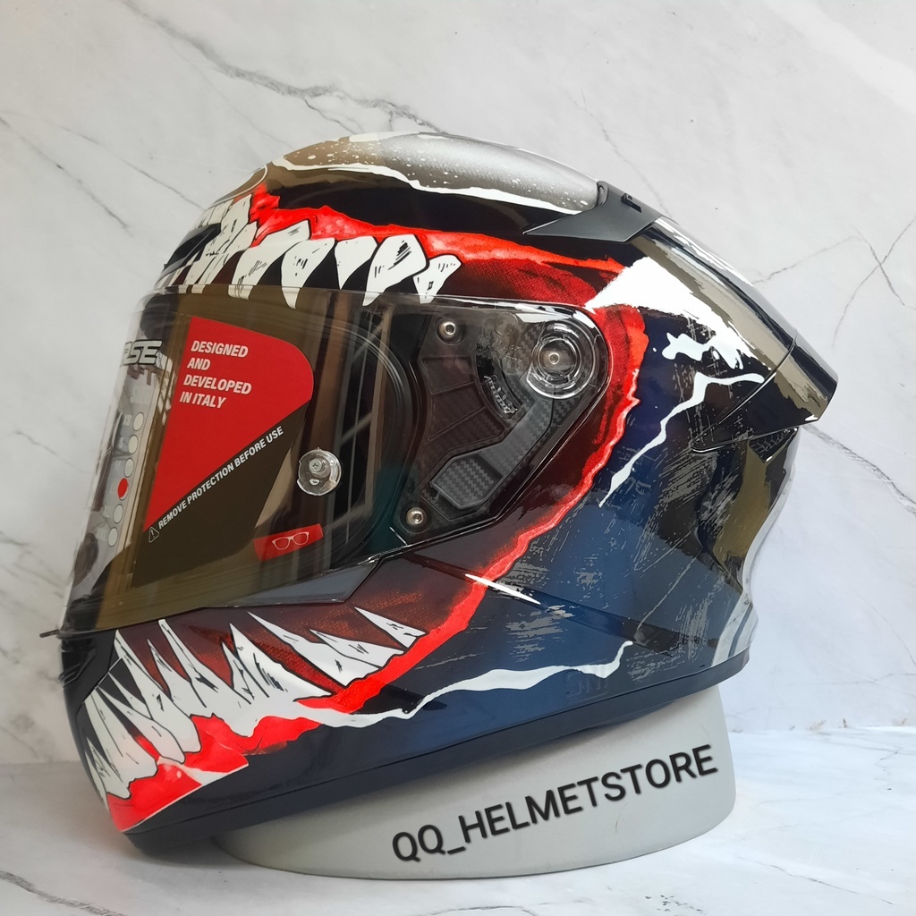 HELM KYT TT COURSE REPAINT VENOM WD HELM KYT FULL FACE