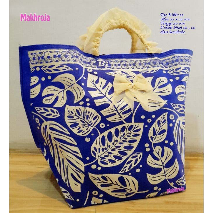 

Tas Hajatan Goodie Bag Kibir 22 Daun Biru BCA Handle Cream