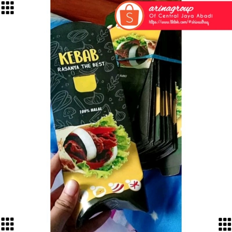 

50 LEMBAR KERTAS KEBAB TARIKAN BAHAN IVORI PUTIH UKURAN 24 × 9,2 CM HIGH QUALITY TEBAL PRODUK TERBARU | KOTAK KEBAB IVORI PUTIH KEKINIAN | DUS KEBAB VIRAL TIKTOK | KEMASAN KEBAB | BOX KEBAB 50 PCS MURAH | CENTRAL JAYA ABADI | ARINA SHIVA GROUP 6305