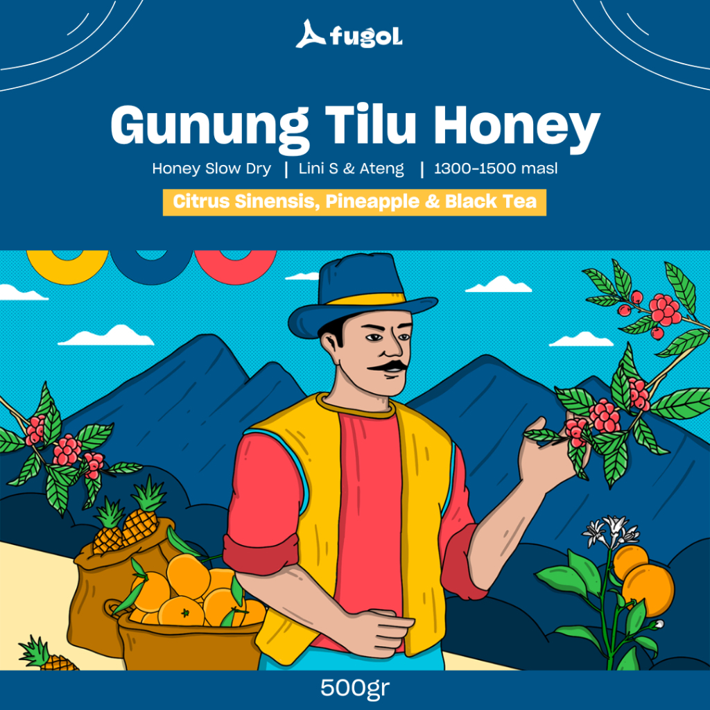 

Biji Kopi Arabika GUNUNG TILU HONEY (500 gr) Single Origin Specialty Coffee Arabica