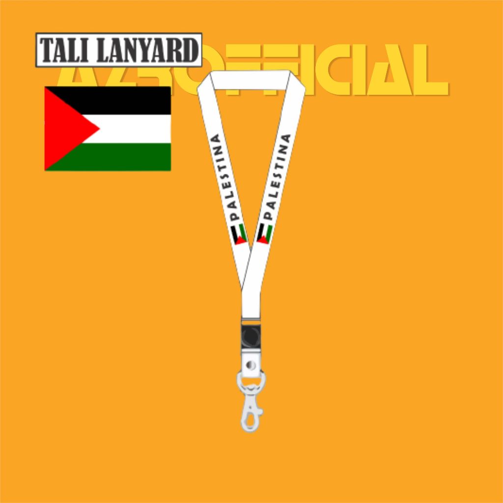 

TALI LANYARD PALESTINE GANTUNGAN KUNCI/GANTUNGAN ID CARD/GANTUNGAN FLASHDISK BEST SELLER